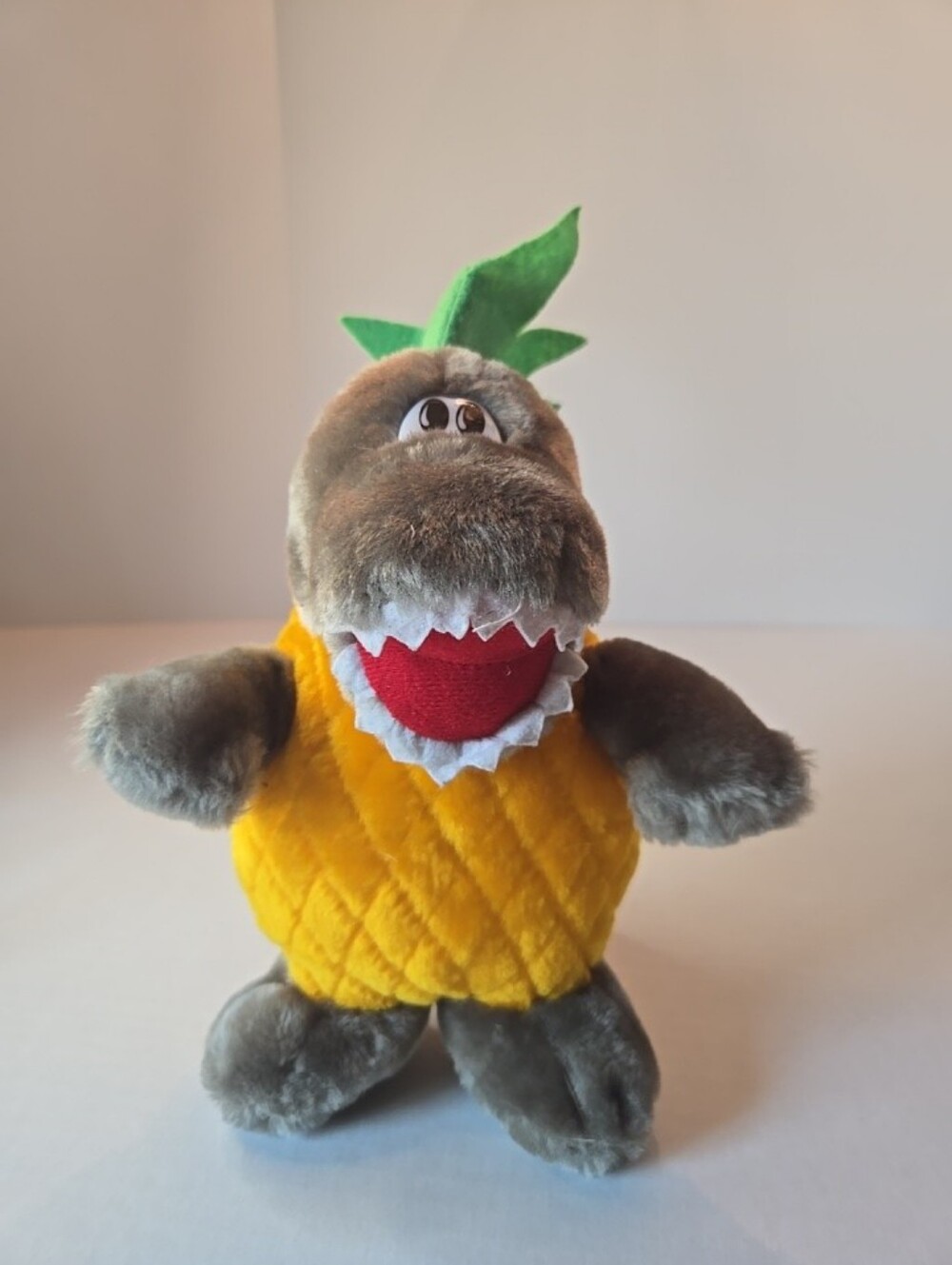 Vintage 90s Dole Promotional Dinosaur Pineapple Plush Pineosauraus